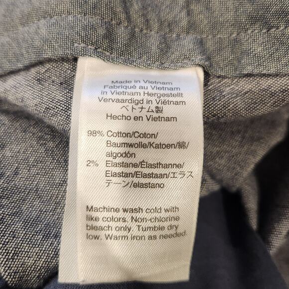 J Crew Mens Gray 10.5 Inch Chambray Stretch Shorts Size 38 Beach Nautical Preppy - Picture 6 of 11